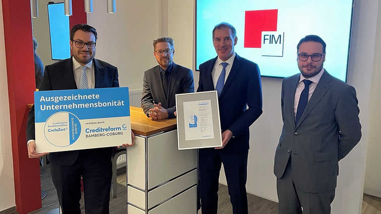 FIM Unternehmensgruppe - FIM Immobilien Holding Alpha GmbH erhält CrefoZert